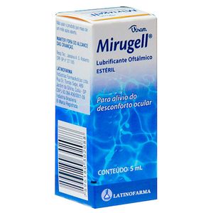 Mirugell 4mg/ml + 3mg/ml + 1,8mg/ml Solução de Uso Oftálmico Frasco Gotejador 5ml