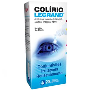 Colírio Legrand 0,30mg/ml + 0,15mg/ml Solução de Uso Oftálmico Frasco Gotejador 20ml