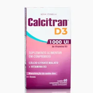 Calcitran D3 1.000UI com 60 Comprimidos Revestidos