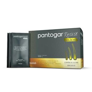 Pantogar Resist Silício Sem Sabor com 30 Sachês com 10g