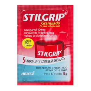 Stilgrip 400mg/g + 4mg/g + 4mg/g Pó para Solução de Uso Oral Envelope 5g