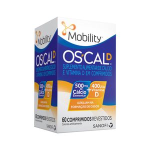Mobility Os-Cal D 500mg + 400UI com 60 Comprimidos Revestidos