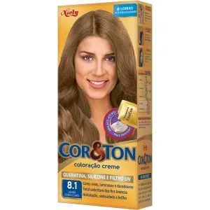 Coloração Creme N° 8.1 Louro Cinza Claro Cor&Ton com 1 Unidade