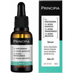 Sérum Facial Principia Mix Niacinamida + Glicólico + Tranexâmico + Salicílico 30ml