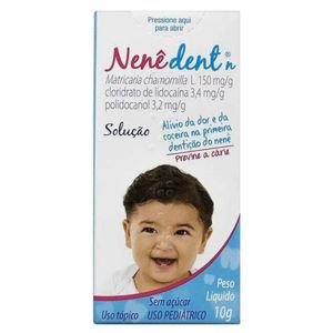Nenê Dent N 150mg/g + 3,40mg/g + 3,20mg/g Solução de Uso Bucal Frasco Gotejador 10g