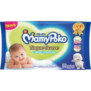 Toalhas Umedecidas Mamypoko Branco com 50 Unidades