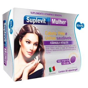 Suplemento Vitamínico Mineral Suplevit Mulher com 30 Cápsulas Gel