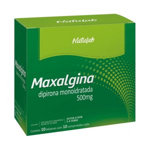 Maxalgina 500mg com 10 Blísteres com 10 Comprimidos