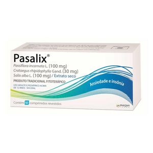 Pasalix 100mg + 30mg + 100mg com 60 Comprimidos Revestidos