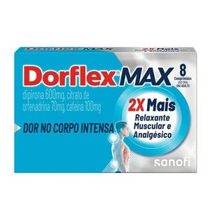 Dorflex Max 600mg + 70mg + 100mg com 8 Comprimidos