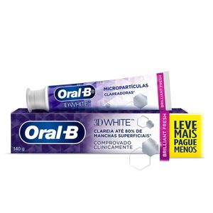 Creme Dental 3D White Brilliant Fresh Oral-B 140g
