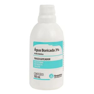Água Boricada 3% Solução de Uso Dermatológico Frasco 100ml