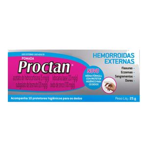 Proctan Pomada 25g + 10 Protetores para Dedos
