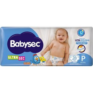 Fralda Jumbo P Babysec com 28 Unidades