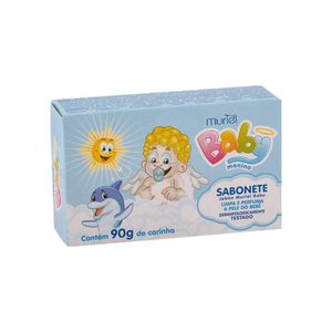 Sabonete Infantil em Barra Muriel Baby Menino Azul 90g