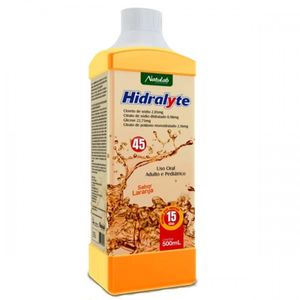 Hidralyte 2,05mg/ml + 0,98mg/ml + 22,75mg/ml + 2,16mg/ml Solução de Uso Oral Sabor Laranja Frasco 500ml