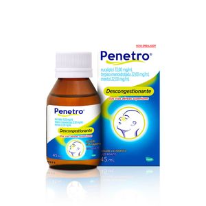 Penetro 33mg/ml + 22mg/ml + 22mg/ml Solução de Uso Inalatório Frasco 45ml