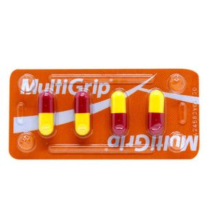 Multigrip 400mg + 4mg + 4mg com 50 Blísteres com 4 Cápsulas Gelatinosas Duras