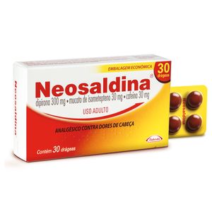 Neosaldina 30mg + 300mg + 30mg com 30 Drágeas