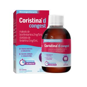 Coristina D Congest 0,4mg/ml + 1mg/ml com Copo Medidor Xarope 120ml