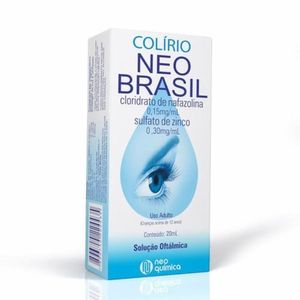 Colírio Neo Brasil 0,15mg/ml + 0,30mg/ml Solução de Uso Oftálmico Frasco 20ml