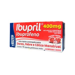 Ibupril 400mg com 10 Cápsulas Gelatinosas Moles