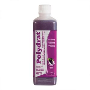 Polydrat Solução de Uso Oral Sabor Uva Frasco 450ml