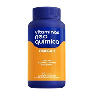 Ômega 3 Vitaminas Neo Química com 60 Cápsulas