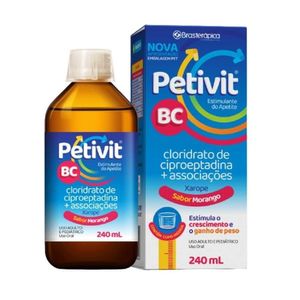Petivit Bc 4,00mg/ml + 0,60mg/ml + 0,75mg/ml + 0,670mg/ml + 6,67mg/ml + 21,67mg/ml Xarope de Uso Oral Frasco 240ml