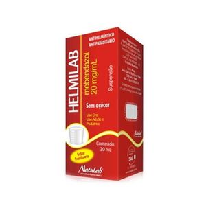 Helmilab 20mg/ml com Copo Medidor Suspensão de Uso Oral Sabor Framboesa Frasco 30ml