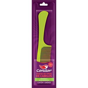 Pente de Cabelo Penteia e Desembaraça Joy Condor Cores Sortidas com 1 Unidade