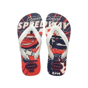 Sandálias Havaianas Kids Cars 7886 N° 29/30 Branco com 1 Par