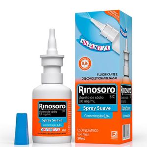 Rinosoro Sic 9mg/ml Solução Nasal Infantil Frasco Spray 50ml