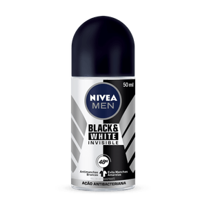 Desodorante Antitranspirante Roll-On Nivea Men Invisible Black & White 50ml
