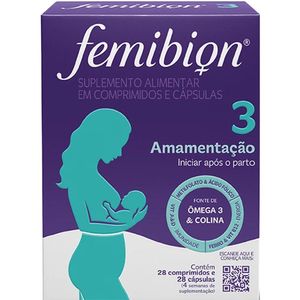 Femibion 3 Multivitamínico para Gravidez com 28 Comprimidos + 28 Cápsulas