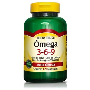 Ômega 3-6-9 Maxinutri 1000mg com 120 Cápsulas