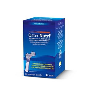 Osteonutri Cálcio 600mg + Vitamina D 400UI com 30 Comprimidos