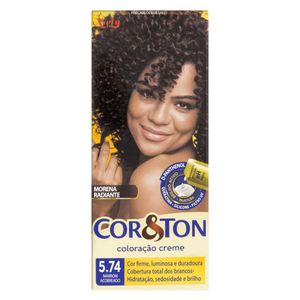 Kit Tintura Cor&Ton Nº 5.74 Marrom Acobreado com 1 Unidade