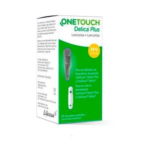 Lancetas Onetouch Delica Plus com 25 Unidades