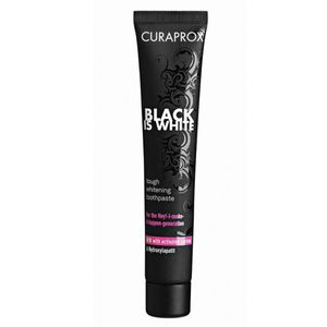 Creme Dental Suiço Black is White Clareador Curaprox 90ml
