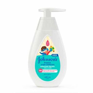 Sabonete Líquido Johnson's Kids Limpeza Super Poderosa 400ml