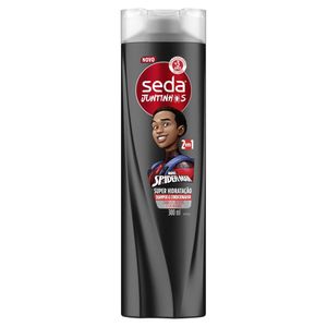 Shampoo & Condicionador 2 em 1 Seda Juntinhos para Cabelos Crespos e Cacheados Spider Man 300ml