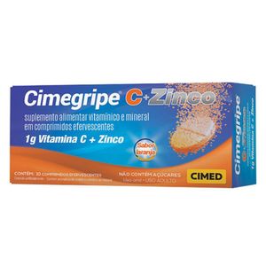 Cimegripe C + Zinco com 10 Comprimidos Efervescentes