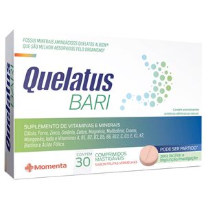Quelatus Bari com 30 Comprimidos Mastigáveis
