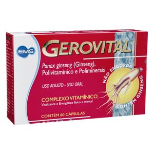 Gerovital com 60 Cápsulas Gelatinosas Moles