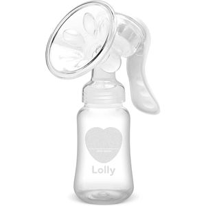 Kit Lolly Baby com 1 Extrator Manual Leite Materno 150ml + 1 Pote Armazenamento 150ml