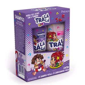 Kit Trá Lá Lá Kids Eu Amo Cachos com Shampoo 480ml + Condicionador 480ml