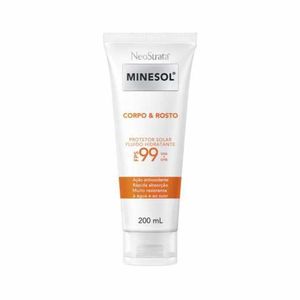 Protetor Solar FPS 99 NeoStrata Minesol Corpo & Rosto Fluido Hidratante Antioxidante 200ml