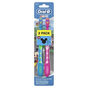 Escova Dental Infantil Oral-B Mickey com 2 Unidades