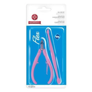 Kit Mundial Flex com 1 Alicate de Cutícula + 1 Espátula